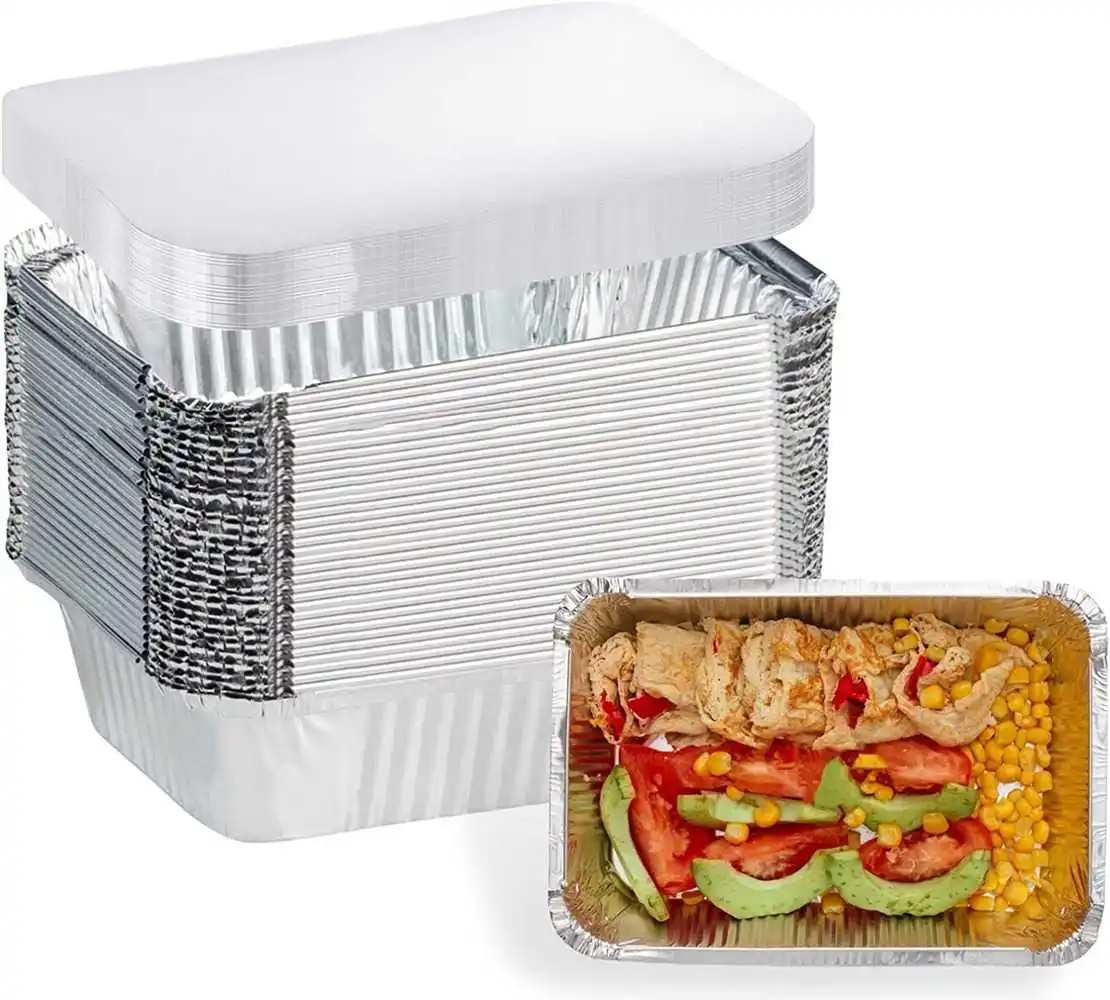 50 упаковок, контейнеры для пищевых продуктов 700 мл, коробки для еды на вынос, контейнеры из алюминиевой фольги с крышкой, одноразовые кухонны...
50 упаковок, контейнеры для пищевых продуктов 700 мл, коробки для еды на вынос, контейнеры из алюминиевой фольги с крышкой, одноразовые кухонны...