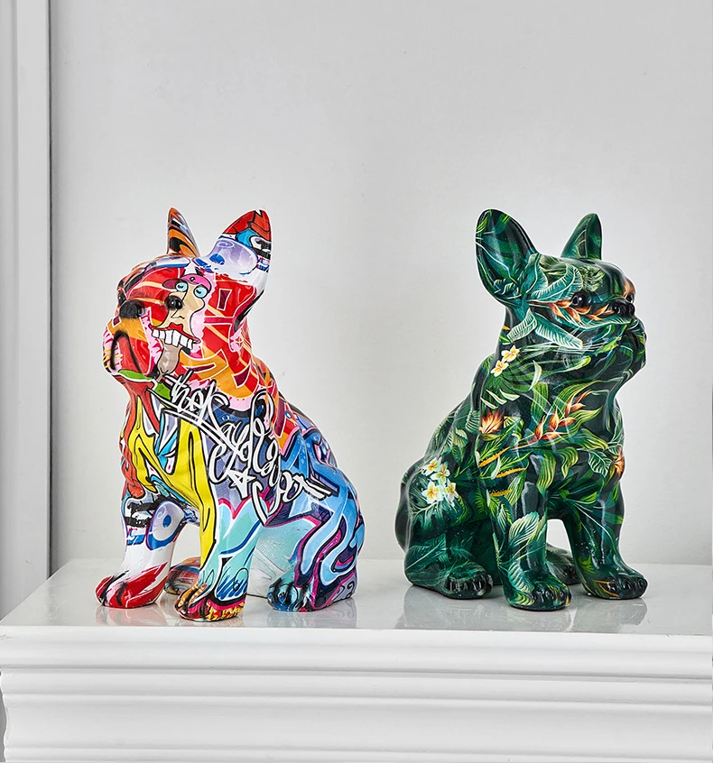 Painted Colorful Bulldog Resin Ornament Desktop Decoration Graffiti Sculpture Home Office Bar Crafts
Painted Colorful Bulldog Resin Ornament Desktop Decoration Graffiti Sculpture Home Office Bar Crafts
