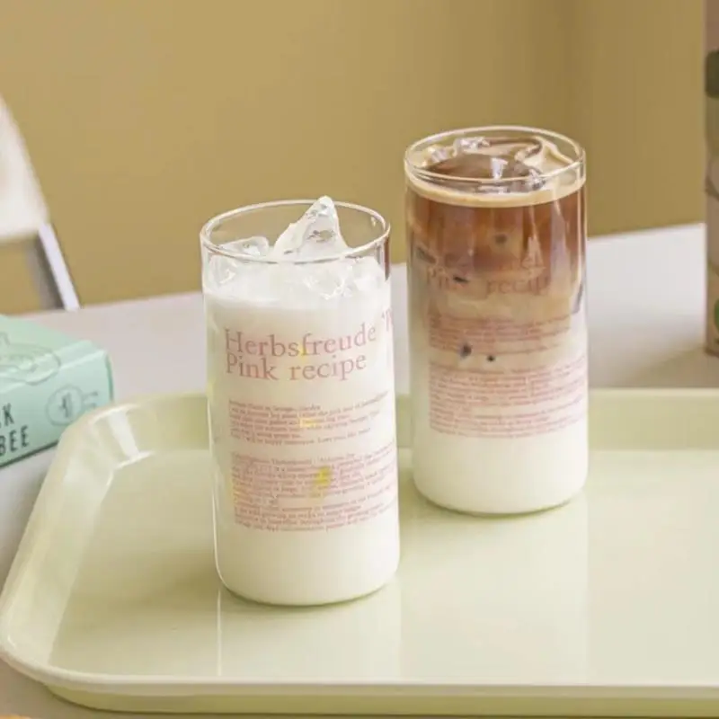 Glass Tumbler Korean Style English Letter Glass Mug Heat Resistant Glass Clear WaterbottleTea Cup Mug 350ml
Glass Tumbler Korean Style English Letter Glass Mug Heat Resistant Glass Clear WaterbottleTea Cup Mug 350ml