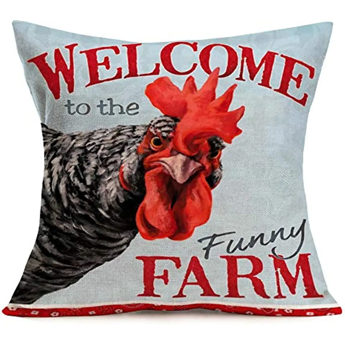 Welcome to The Funny Farm Quote Print Pillow Cases 18 x 18 Inch for Farmhouse Décor Housewarming Gifts
Welcome to The Funny Farm Quote Print Pillow Cases 18 x 18 Inch for Farmhouse Décor Housewarming Gifts