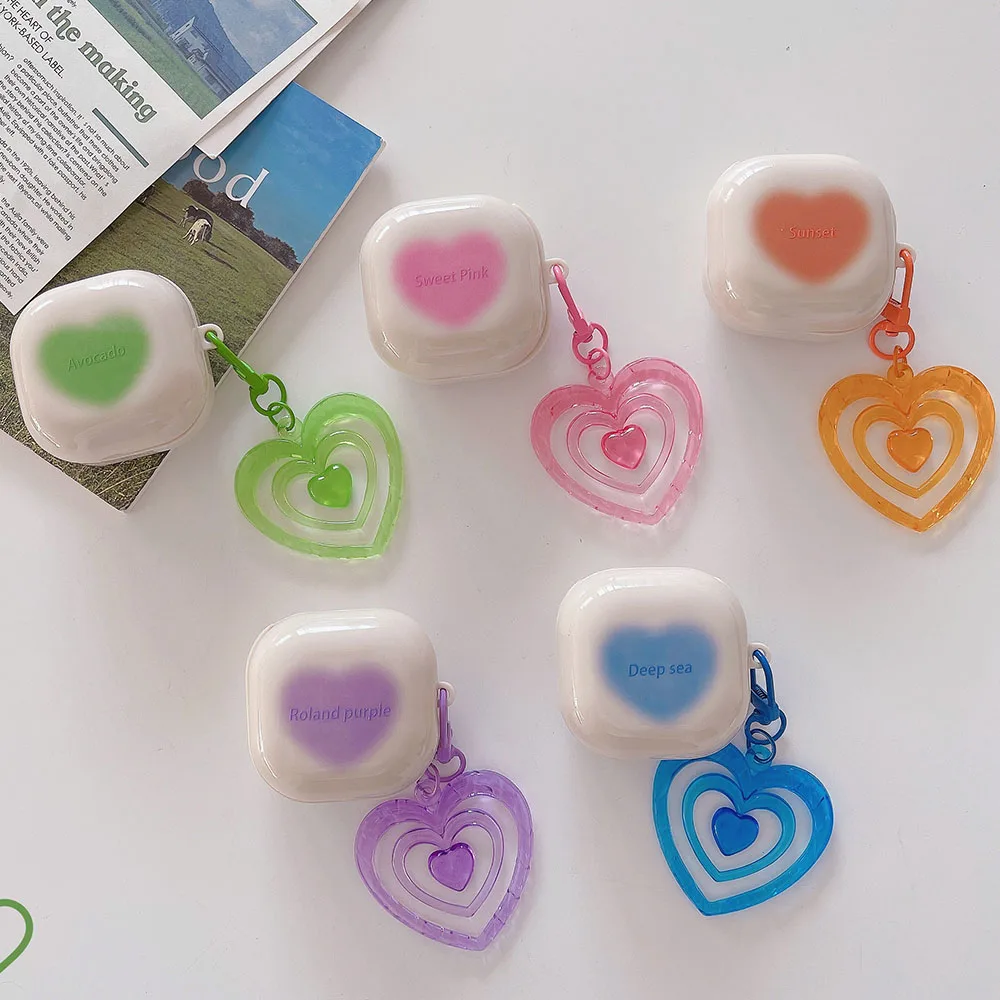 Korea Pink Gradient Love Heart Pendant Case For Samsung Galaxy Buds Live Buds 2 Protective Earphone Cover For Galaxy Buds2 Pro
Korea Pink Gradient Love Heart Pendant Case For Samsung Galaxy Buds Live Buds 2 Protective Earphone Cover For Galaxy Buds2 Pro