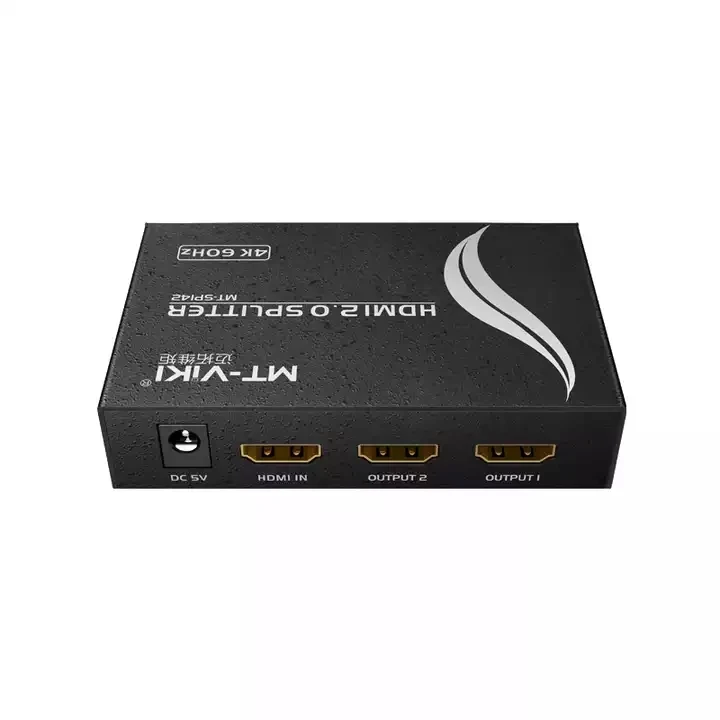 4K 2 port HDMI 1*2 1080P 3D 1 in 2out 4k 60Hz hdmi splitter HDMI (3D, deep, color, 4kx2k@60Hz), HDCP compatible
4K 2 port HDMI 1*2 1080P 3D 1 in 2out 4k 60Hz hdmi splitter HDMI (3D, deep, color, 4kx2k@60Hz), HDCP compatible
