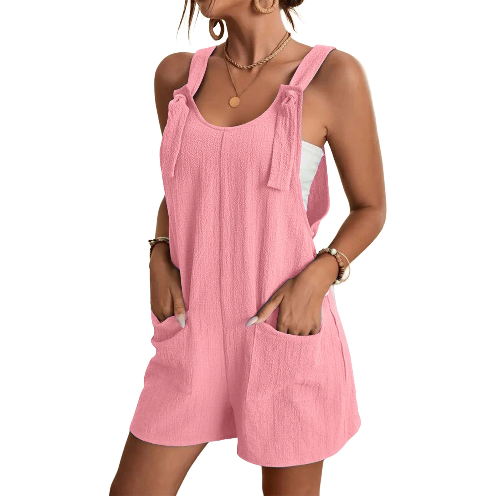 Casual Female Sleeveless Shorts Jumpsuit Personalized Cool Style Skin-friendly Shorts Suitable for Girl Woman Lover Mother
Casual Female Sleeveless Shorts Jumpsuit Personalized Cool Style Skin-friendly Shorts Suitable for Girl Woman Lover Mother