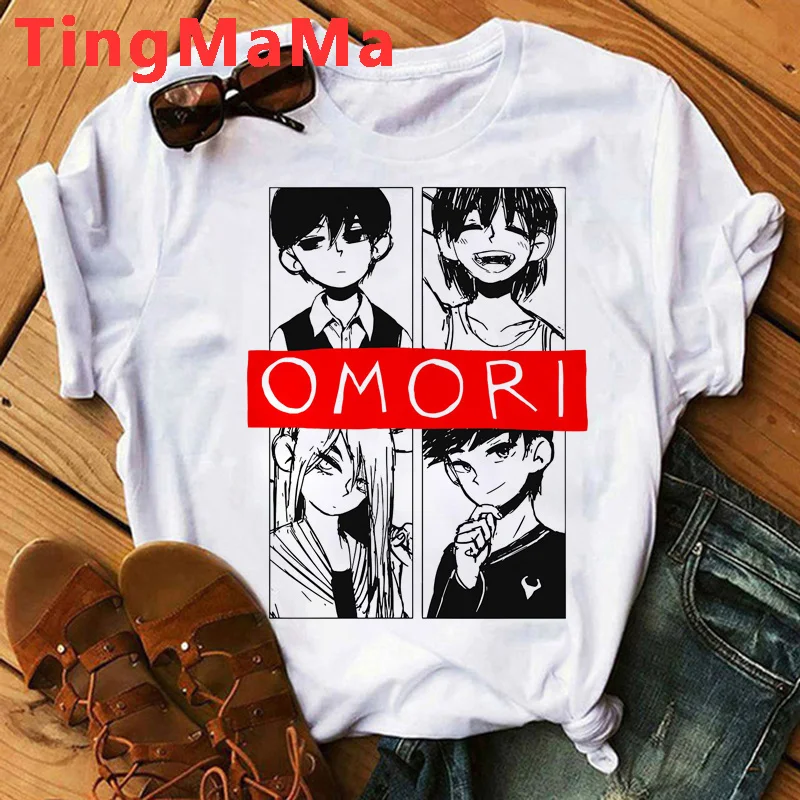 Футболки Omori, мужские комиксные футболки из аниме, Мужская Уличная одежда в стиле 1920-х аниме
Футболки Omori, мужские комиксные футболки из аниме, Мужская Уличная одежда в стиле 1920-х аниме
