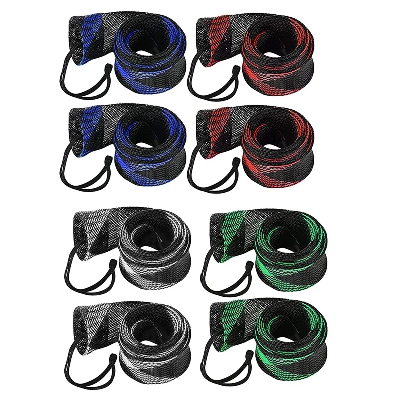 Quality 8Pcs Fishing Rod Sleeve Sock,Fishing Rod Cover Scalable Braided Mesh Rod Sleeve Fishing Tools Accessories With Lanyard
Quality 8Pcs Fishing Rod Sleeve Sock,Fishing Rod Cover Scalable Braided Mesh Rod Sleeve Fishing Tools Accessories With Lanyard