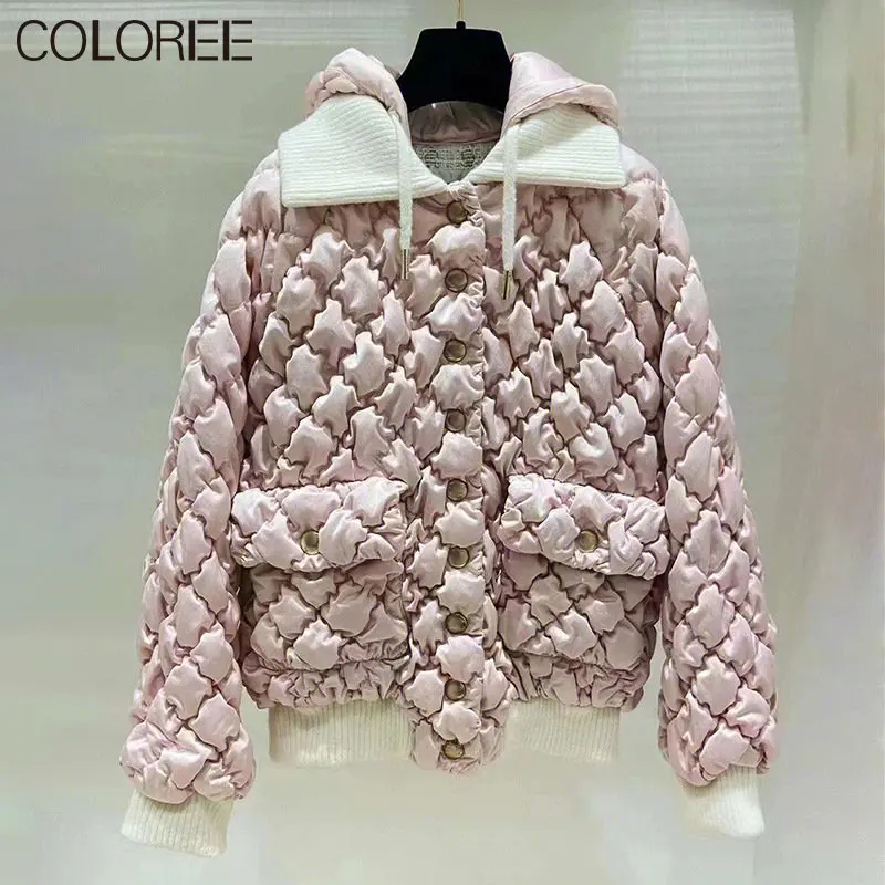 Женская зимняя куртка в Корейском стиле, теплое пальто розового и белого цвета, роскошный дизайн, зима 2023
Женская зимняя куртка в Корейском стиле, теплое пальто розового и белого цвета, роскошный дизайн, зима 2023