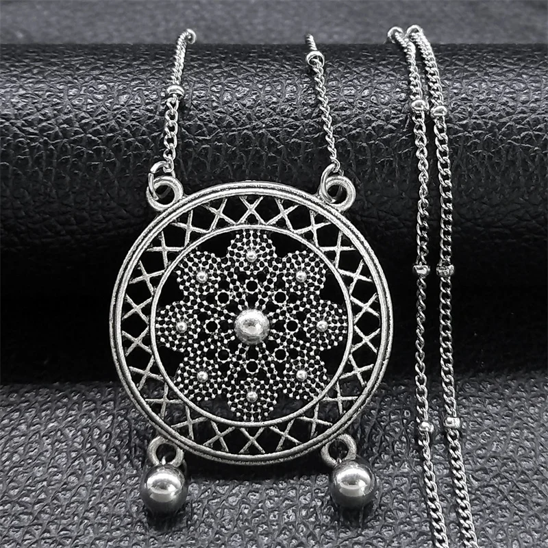 Vintage Hollow Sacred Geometry Bohemia Necklace for Women Alloy Carving Flower of Life Pendant Necklaces Ethnic Jewelry NXH750
Vintage Hollow Sacred Geometry Bohemia Necklace for Women Alloy Carving Flower of Life Pendant Necklaces Ethnic Jewelry NXH750