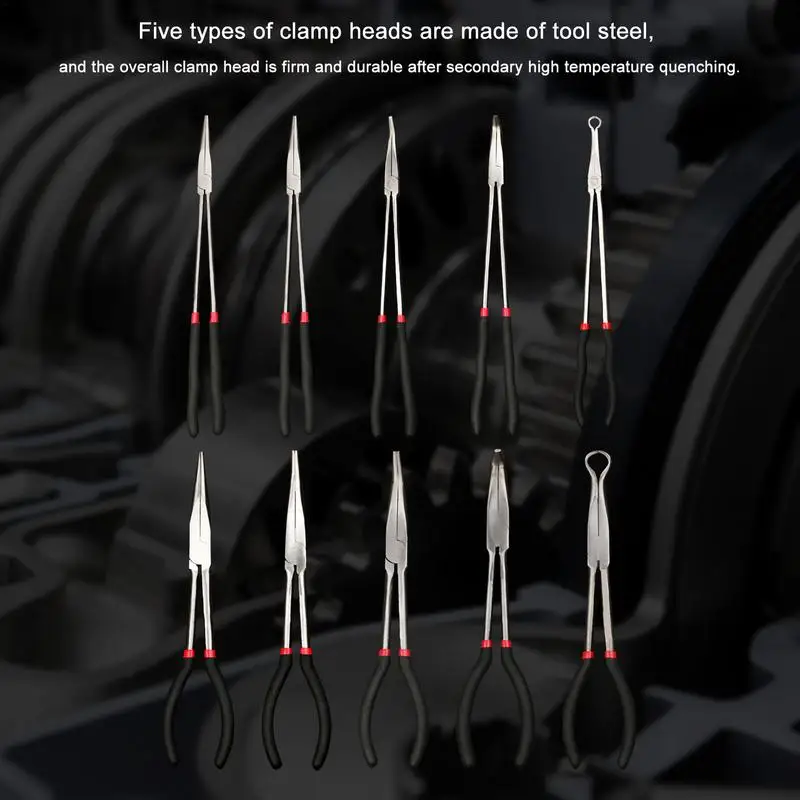 Multifunctional Long Reach Pliers Carbon-Hardened Steel Pointed Nose Pliers With Multi-joint Repair Tools For Industry
Multifunctional Long Reach Pliers Carbon-Hardened Steel Pointed Nose Pliers With Multi-joint Repair Tools For Industry