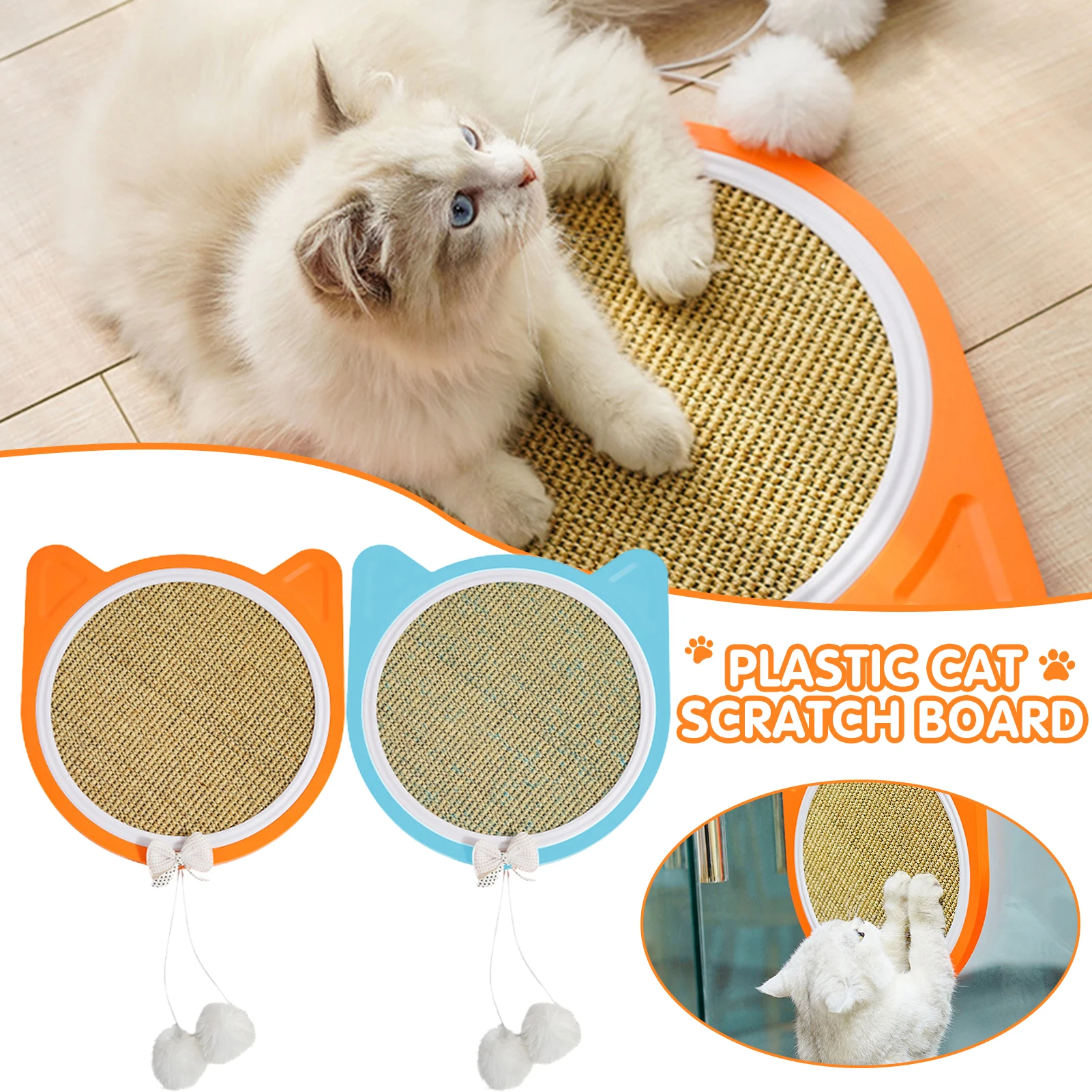 Natural Sisal Cat Scratcher Mat Plastic Scratch Pad for Cat Grinding Claws Protecting Furniture Replaceable Durable CLH@8
Natural Sisal Cat Scratcher Mat Plastic Scratch Pad for Cat Grinding Claws Protecting Furniture Replaceable Durable CLH@8