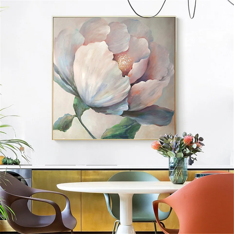 AZQSD Flower Handpainted Canvas Mural 100% Oil Painting On Canvas Peony Frameless Modern For Dining Room Decoration Piece Art
AZQSD Flower Handpainted Canvas Mural 100% Oil Painting On Canvas Peony Frameless Modern For Dining Room Decoration Piece Art