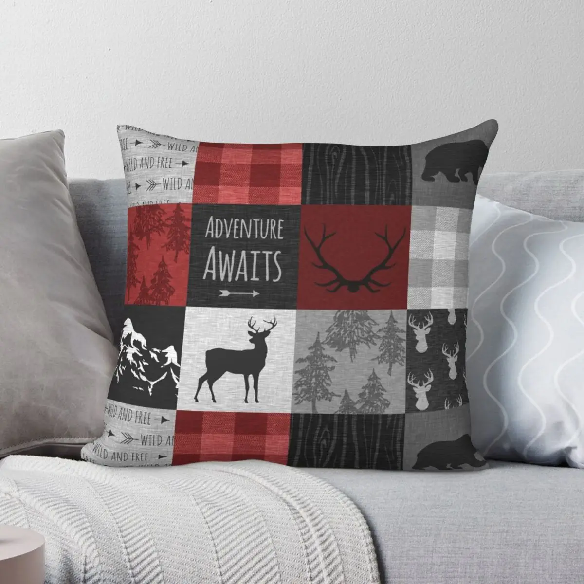 Patchwork Red And Black Pillowcase Polyester Linen Velvet Pattern Zip Decor Pillow Case Bed Cushion Cover 18"
Patchwork Red And Black Pillowcase Polyester Linen Velvet Pattern Zip Decor Pillow Case Bed Cushion Cover 18"