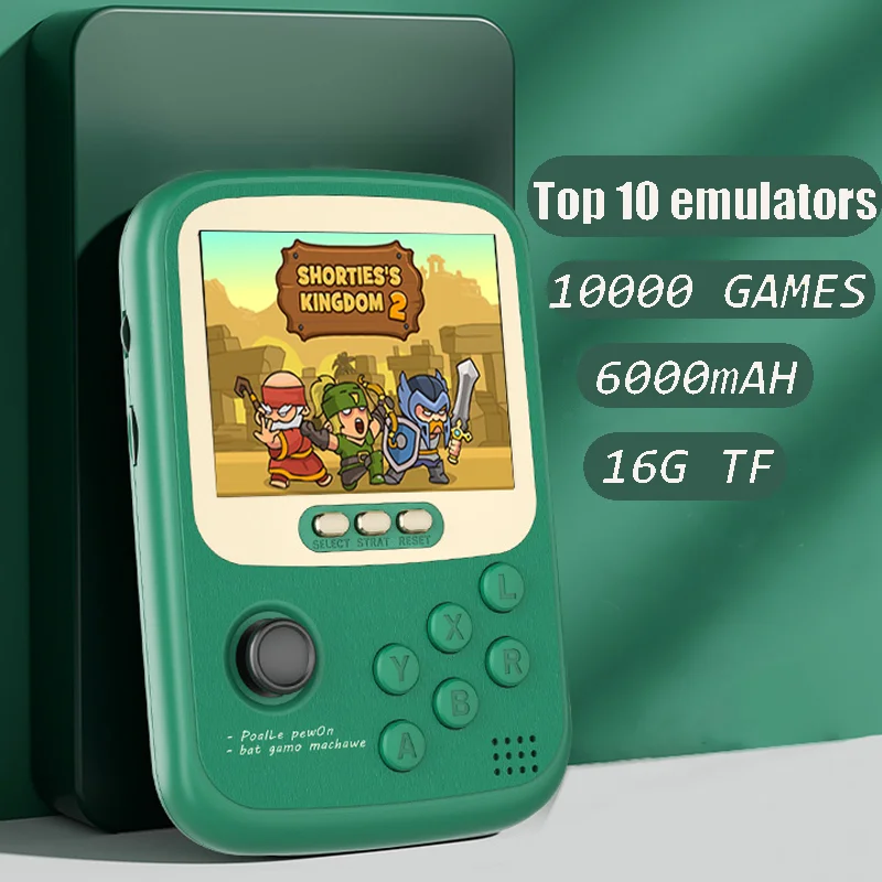 3.2-inch Handheld Game Console 6000mAH 360° Joystick TF 16GB Over 10000 Games Retro Arcade Game 10Emulator Children's Gift Toy
3.2-inch Handheld Game Console 6000mAH 360° Joystick TF 16GB Over 10000 Games Retro Arcade Game 10Emulator Children's Gift Toy