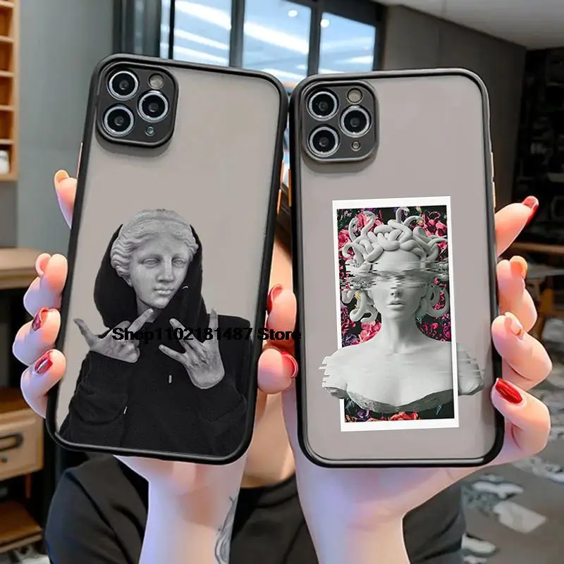 Mona Lisa David Statue Abstract Art Phone Cases for iphone 11 12 13 14 Pro Max 7 8 Plus X XSMAX XR Black Hard Matte Back Cover
Mona Lisa David Statue Abstract Art Phone Cases for iphone 11 12 13 14 Pro Max 7 8 Plus X XSMAX XR Black Hard Matte Back Cover