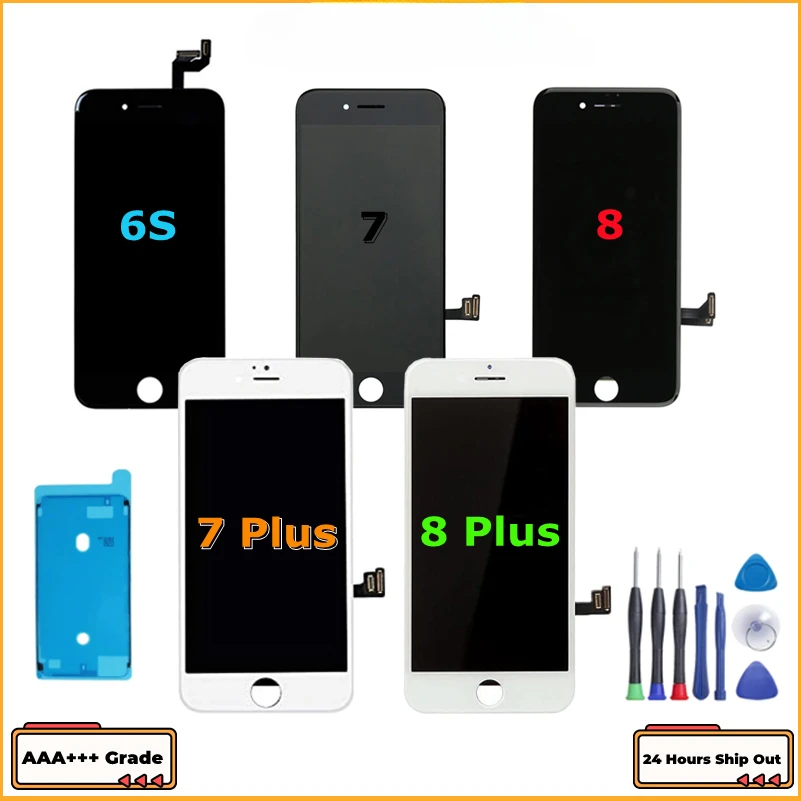 ЖК-дисплей для iPhone 6S 7 8 Plus, сменный сенсорный ЖК-экран с дигитайзером в сборе для iPhone 6S 7 8, качество A +++
ЖК-дисплей для iPhone 6S 7 8 Plus, сменный сенсорный ЖК-экран с дигитайзером в сборе для iPhone 6S 7 8, качество A +++
