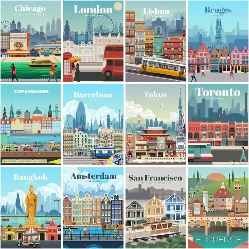 CHENISTORY Oil Painting By Number Cartoon City Landscape Drawing On Canvas Handpainted Art Gift Diy Coloring By Number Kits Home
CHENISTORY Oil Painting By Number Cartoon City Landscape Drawing On Canvas Handpainted Art Gift Diy Coloring By Number Kits Home