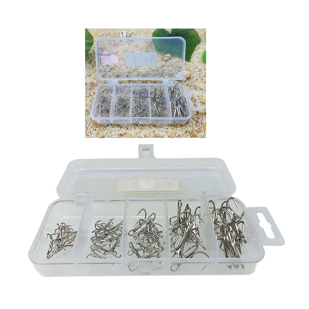 

1 Set of Fishing Hooks Durable Perforated 3-anchor Fly Fishing Hook Kit for Lake River Stream