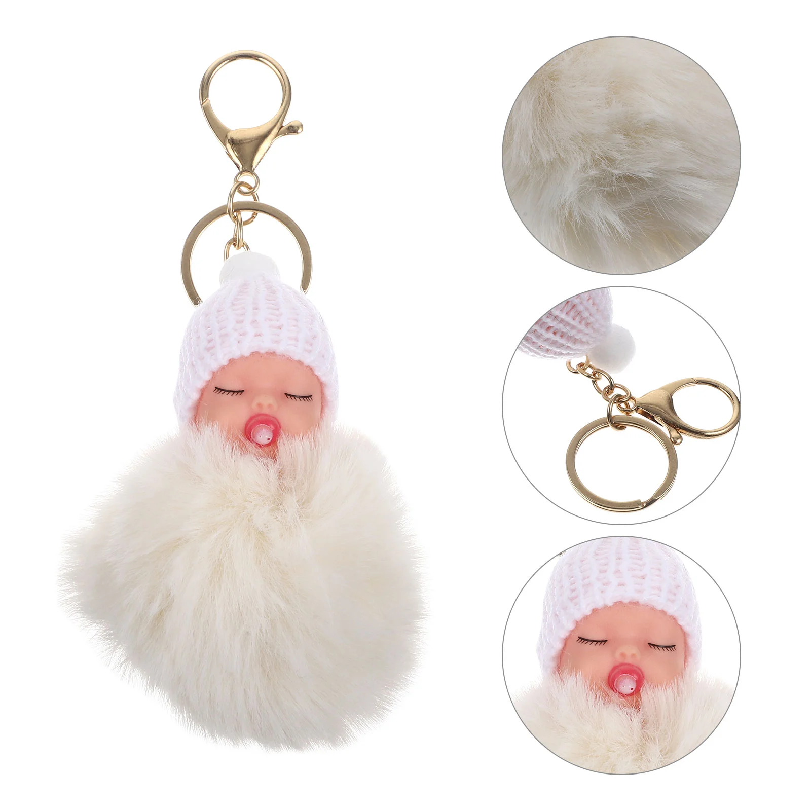 Pom Pom Keychain Cute Fluffy Sleeping Keychain Car Key Chain Pendant
Pom Pom Keychain Cute Fluffy Sleeping Keychain Car Key Chain Pendant