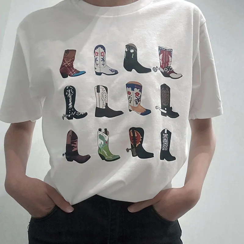 Cowgirl Cowboy Cute Graphic Tees Hippie Boot Western T-Shirt Women Tops Summer Loose Vintage Boho Texas T Shirt Retro Clothing
Cowgirl Cowboy Cute Graphic Tees Hippie Boot Western T-Shirt Women Tops Summer Loose Vintage Boho Texas T Shirt Retro Clothing
