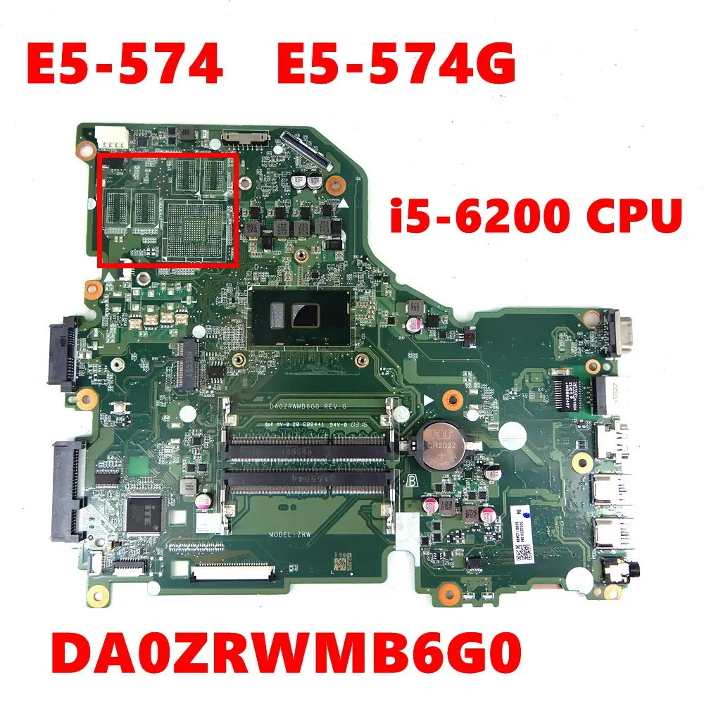 DA0ZRWMB6G0 i5-6200 CPU Mainboard For ACER Aspire E5-574 E5-574G NBYC7110026 Laptop Motherboard tested 100%
DA0ZRWMB6G0 i5-6200 CPU Mainboard For ACER Aspire E5-574 E5-574G NBYC7110026 Laptop Motherboard tested 100%