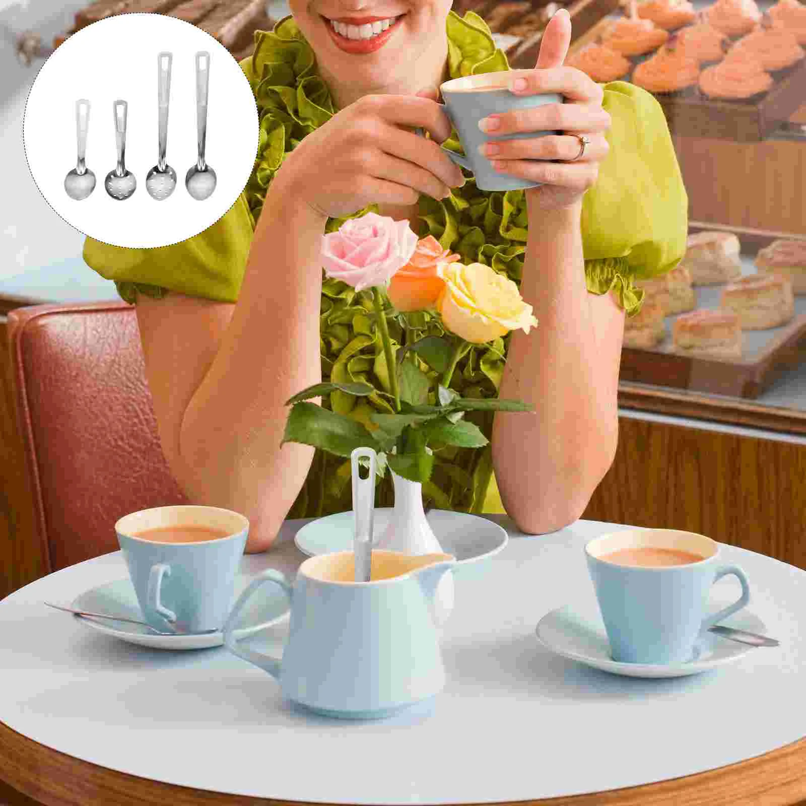 1 набор, столовые ложки из нержавеющей стали 
1 набор, столовые ложки из нержавеющей стали