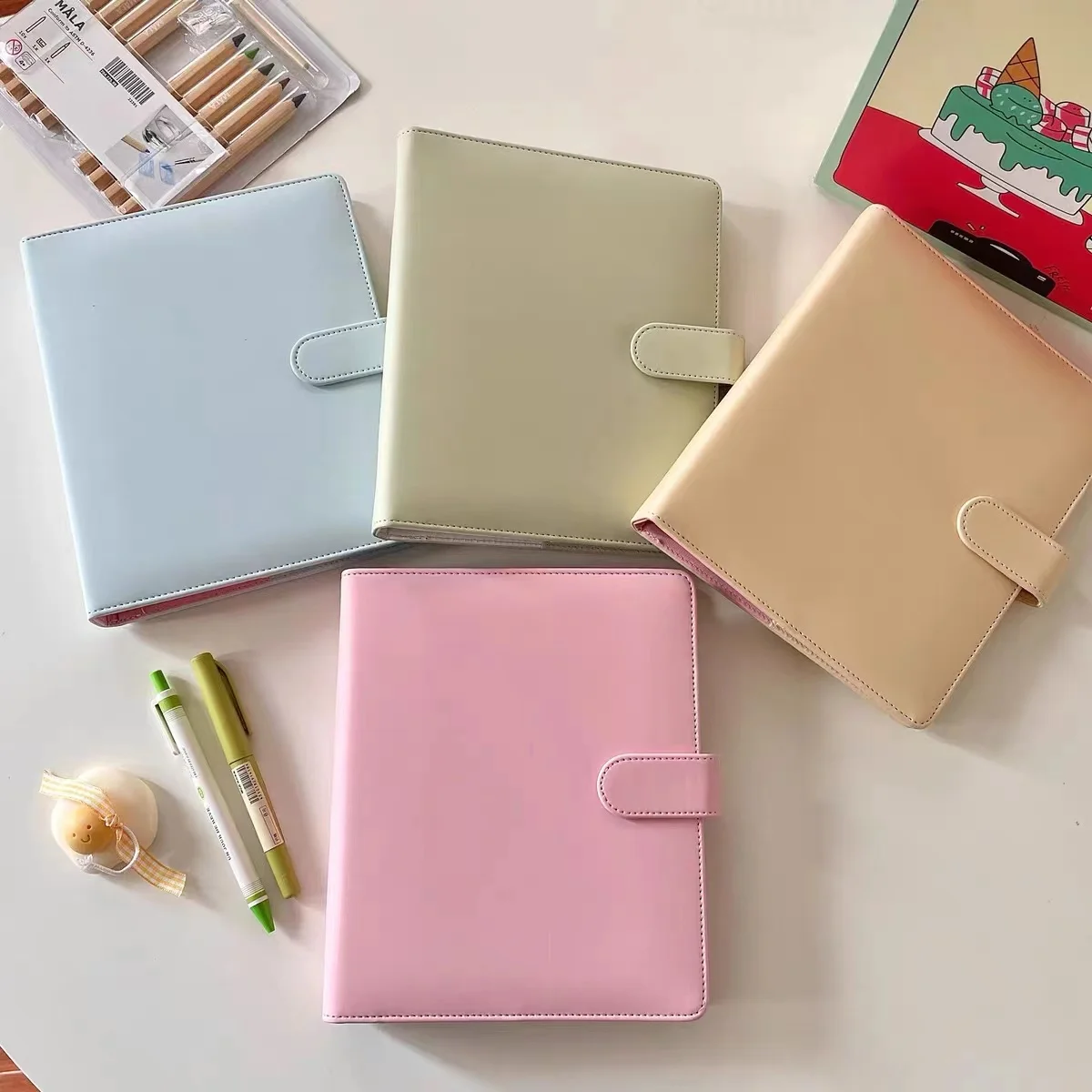 A6 A7 PU Leather Notebook Cover Macaroon Color Loose Leaf DIY Journal Agenda Planner Cover Binder Photo Collect Book Stationery
A6 A7 PU Leather Notebook Cover Macaroon Color Loose Leaf DIY Journal Agenda Planner Cover Binder Photo Collect Book Stationery