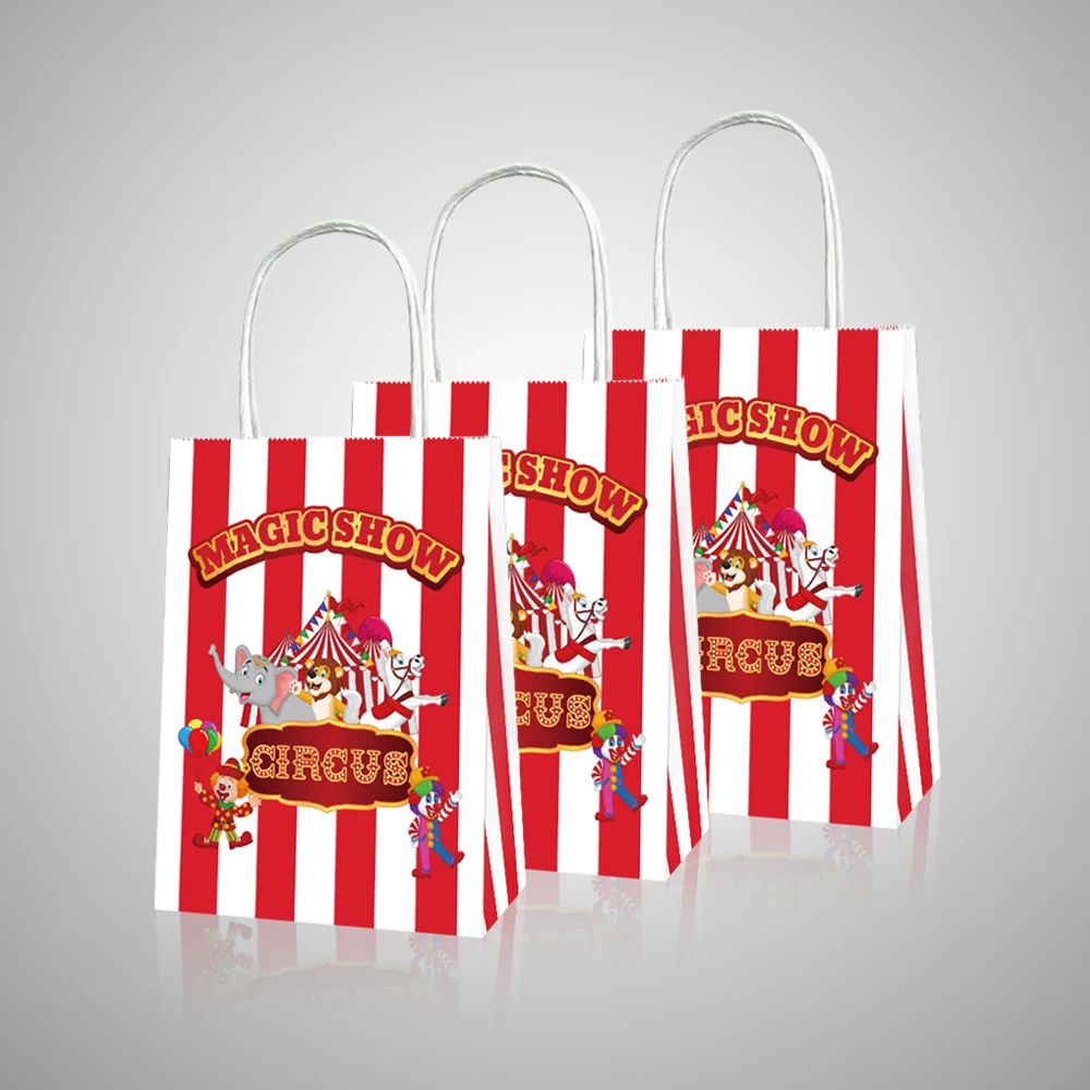 BD011 12Pcs Cartoon Circus Animals Magic Show Carnival Birthday Party Packing Tote Paper Gift Bags Baby Shower Party Decorations
BD011 12Pcs Cartoon Circus Animals Magic Show Carnival Birthday Party Packing Tote Paper Gift Bags Baby Shower Party Decorations