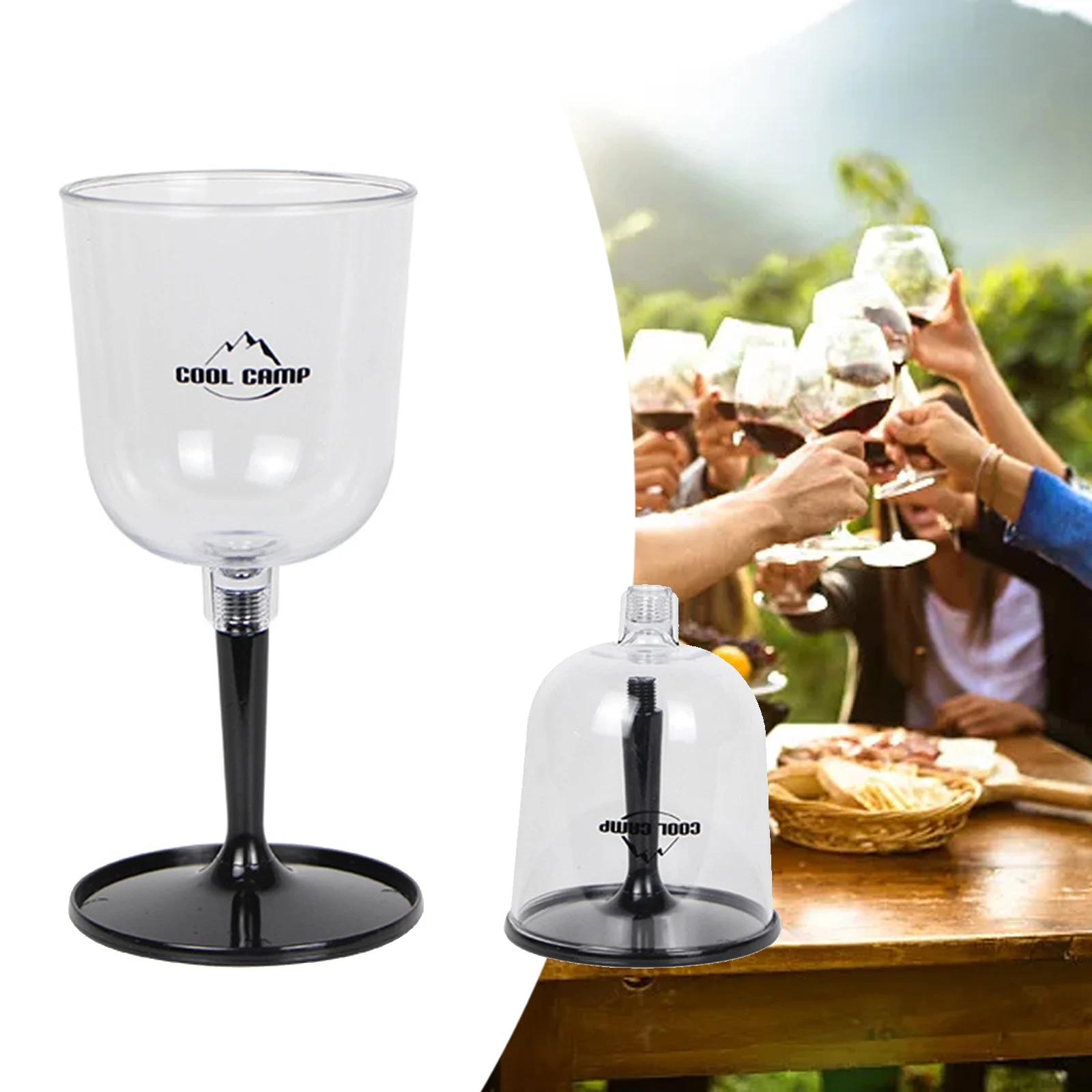 Wine Removable Collapsible Cup Collapsible Wine Glass Detachable Disassembled Outdoor Tools PET Material Plastic 1pc
Wine Removable Collapsible Cup Collapsible Wine Glass Detachable Disassembled Outdoor Tools PET Material Plastic 1pc