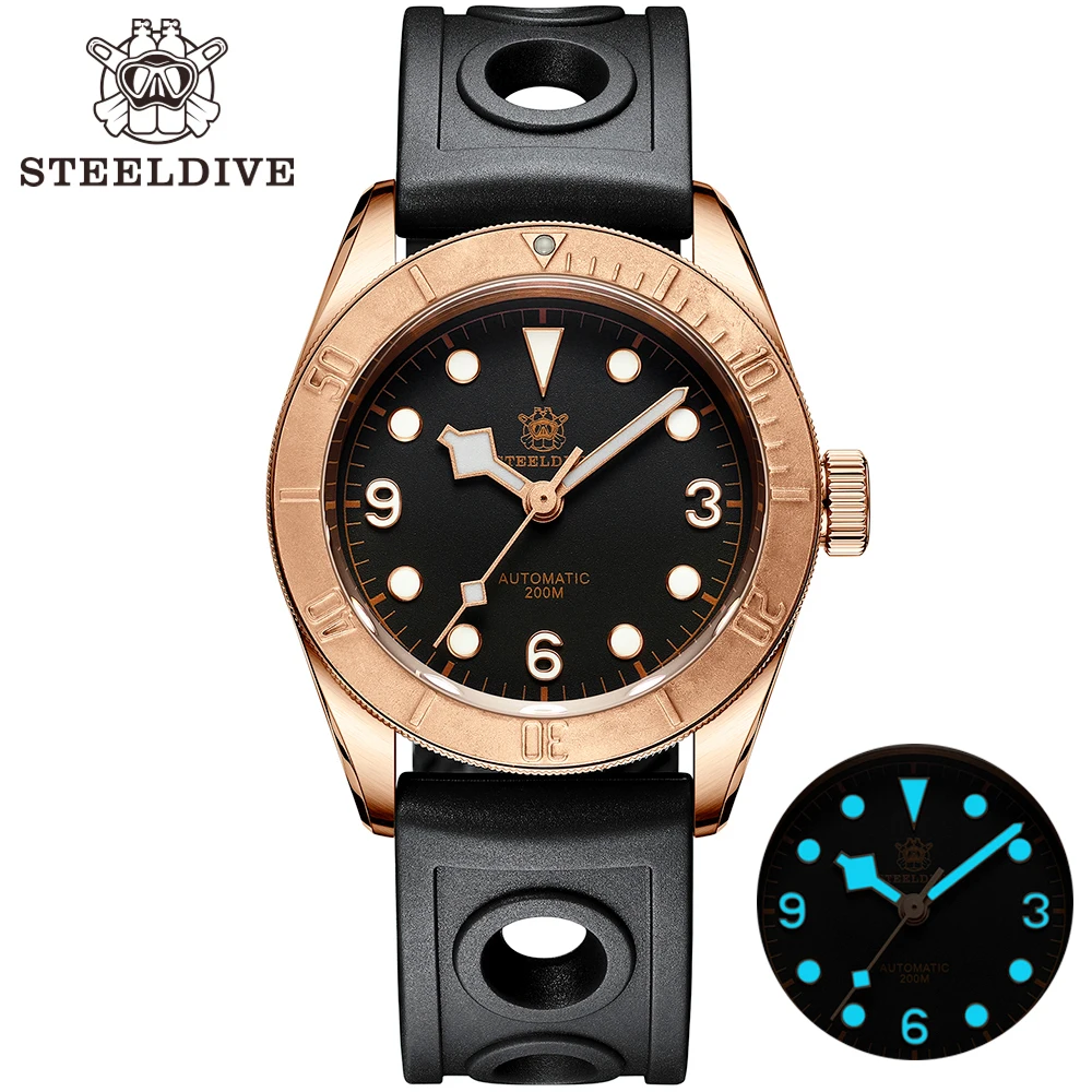 Часы для дайвинга Steedlve SD1958S CUSN8, бронзовый чехол, сапфировое стекло, Водонепроницаемость 200 м, светящиеся Мужские механические часы NH35
Часы для дайвинга Steedlve SD1958S CUSN8, бронзовый чехол, сапфировое стекло, Водонепроницаемость 200 м, светящиеся Мужские механические часы NH35