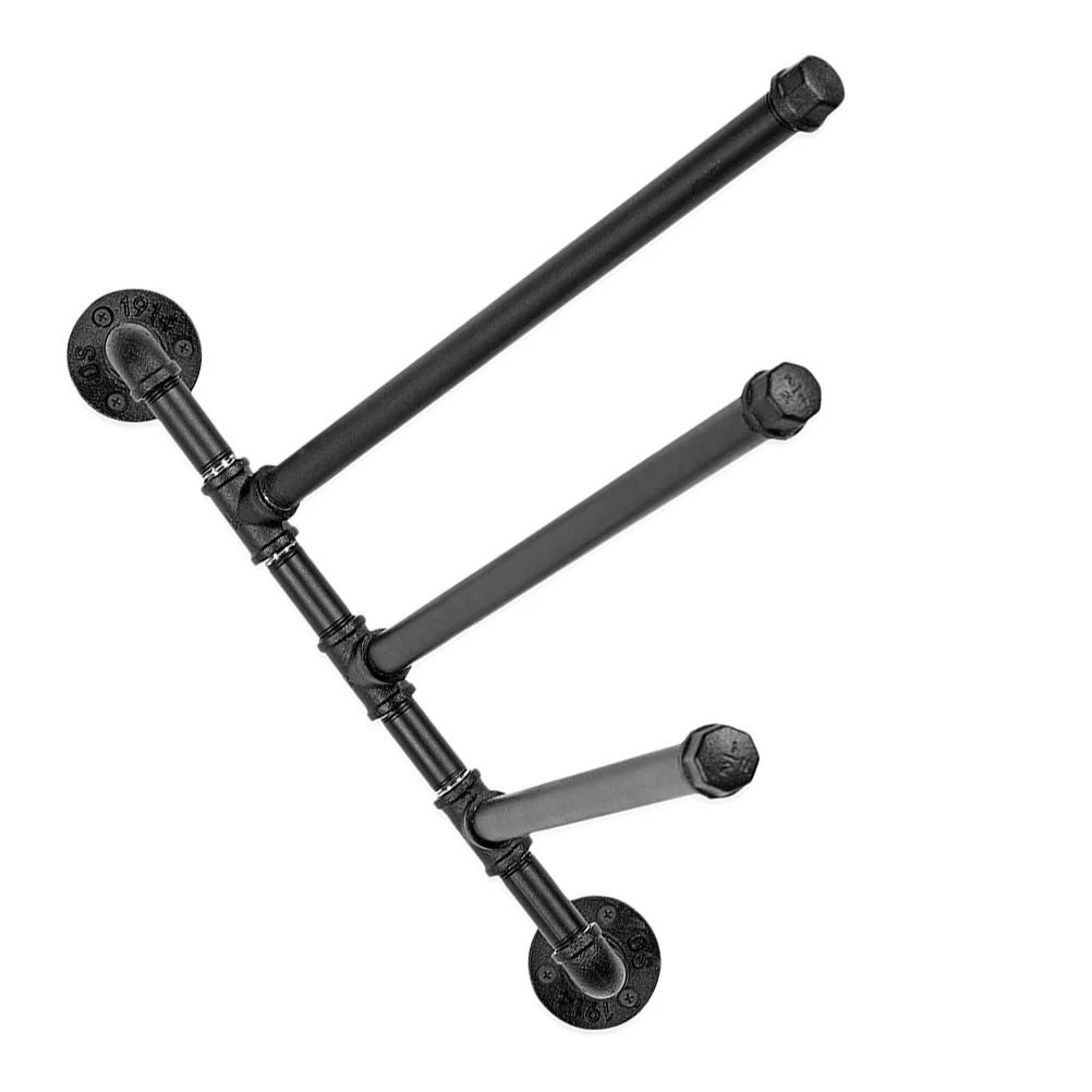 Heavy Duty Swing Hangers Towel Rack 3-Bar Holder Swivel Storage Industrial Pipe Tube 50x41.5cm Black Iron Rustic
Heavy Duty Swing Hangers Towel Rack 3-Bar Holder Swivel Storage Industrial Pipe Tube 50x41.5cm Black Iron Rustic
