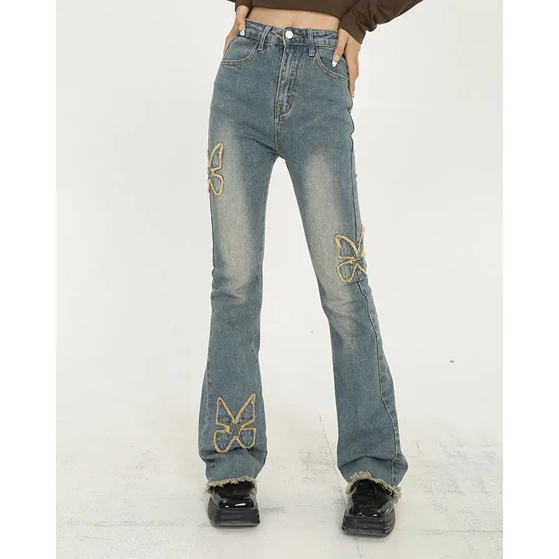 2023 De Mesclilla Para Mujer Harajuku Trousers Pantalones Vintage Streetwear Jeans Women Bottoms Slim Embroidery Flare Pants
2023 De Mesclilla Para Mujer Harajuku Trousers Pantalones Vintage Streetwear Jeans Women Bottoms Slim Embroidery Flare Pants