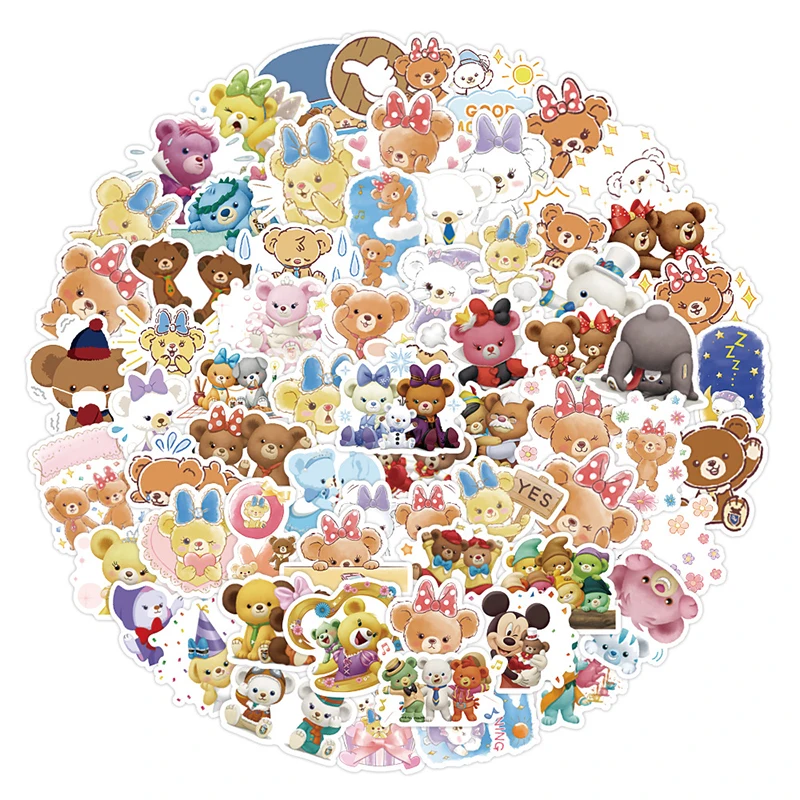 60PCS Cartoon Kawaii Bear Graffiti Stickers Notebook Luggage Helmet Car Stickers for Refrigerator Computer Stickers Wholesale
60PCS Cartoon Kawaii Bear Graffiti Stickers Notebook Luggage Helmet Car Stickers for Refrigerator Computer Stickers Wholesale