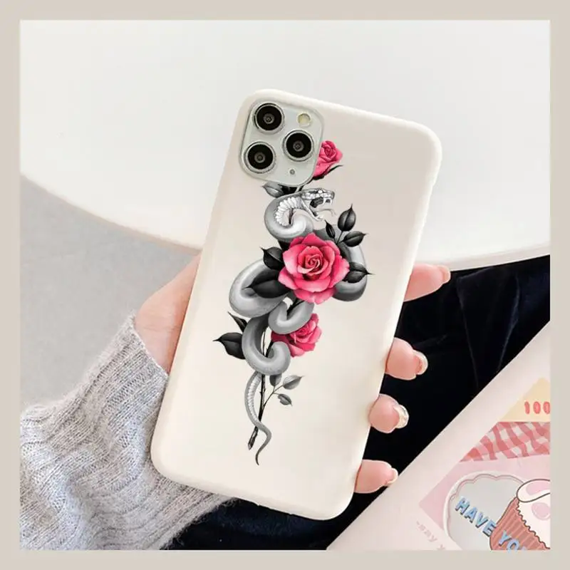Snake flower Phone Case for iPhone 11 12 13 Mini Pro Xs Max 8 7 6 6S Plus X XR Solid Candy Color Case
Snake flower Phone Case for iPhone 11 12 13 Mini Pro Xs Max 8 7 6 6S Plus X XR Solid Candy Color Case