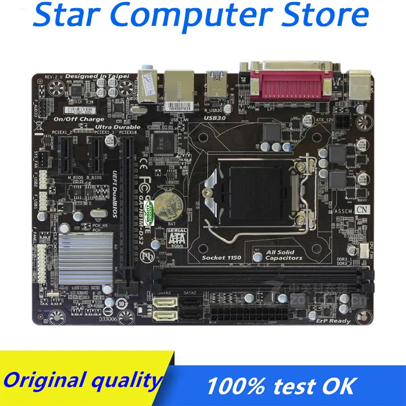 For Gigabyte GA-H81M-DS2 H81M-DS2 Computer Motherboard LGA 1150 DDR3 USB3.0 SATA3 H81 H81M Desktop Mainboard Used
For Gigabyte GA-H81M-DS2 H81M-DS2 Computer Motherboard LGA 1150 DDR3 USB3.0 SATA3 H81 H81M Desktop Mainboard Used