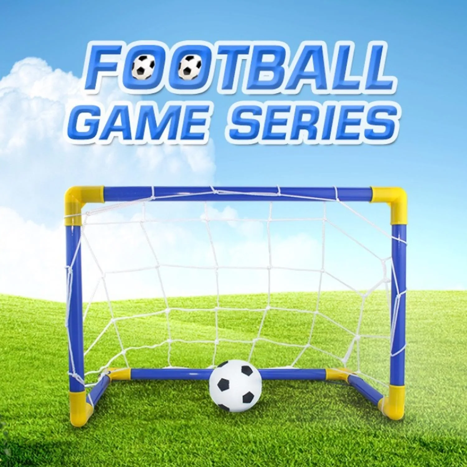 Kids Children Fun Portable Mini Soccer Football Goal Set with Ball Air Pump for Gardens Parks Beach Backyard Outdoor Games Toy
Kids Children Fun Portable Mini Soccer Football Goal Set with Ball Air Pump for Gardens Parks Beach Backyard Outdoor Games Toy
