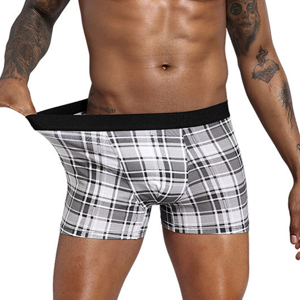 Boxers Men Plaid Underwear Big Pouch Boxer Briefs Plus Size Underwear Panties Underpants Home Shorts Breathable Boxers Pajamas
Boxers Men Plaid Underwear Big Pouch Boxer Briefs Plus Size Underwear Panties Underpants Home Shorts Breathable Boxers Pajamas