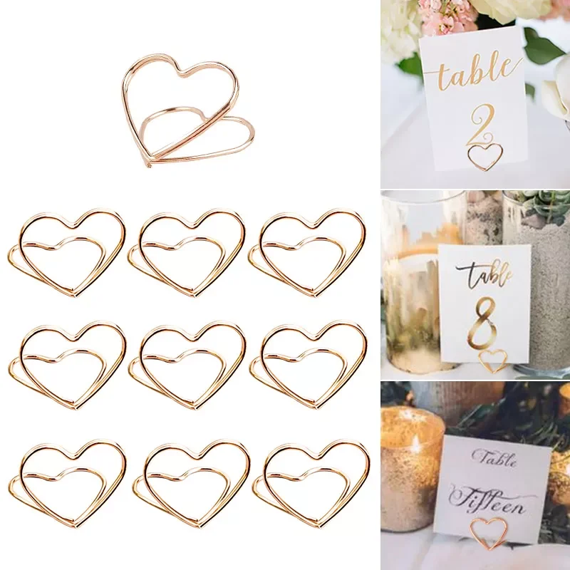 15/10Pc Metal Memo Holder Table Double Layer Heart Shape Placecard Holder Stand Wedding Banquet Double Heart Ring Message Holder
15/10Pc Metal Memo Holder Table Double Layer Heart Shape Placecard Holder Stand Wedding Banquet Double Heart Ring Message Holder