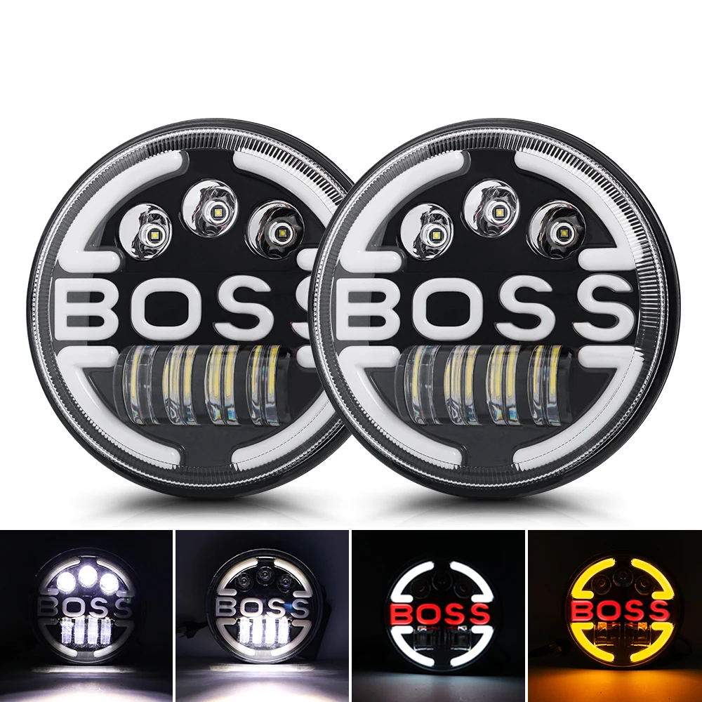 1pc 7 Inch LED Headlight DRL Light H4 Round Headlamp Car Accessories Bulbs Angel Eyes Assembly For Suzuki Samurai Lada Niva Jeep
1pc 7 Inch LED Headlight DRL Light H4 Round Headlamp Car Accessories Bulbs Angel Eyes Assembly For Suzuki Samurai Lada Niva Jeep