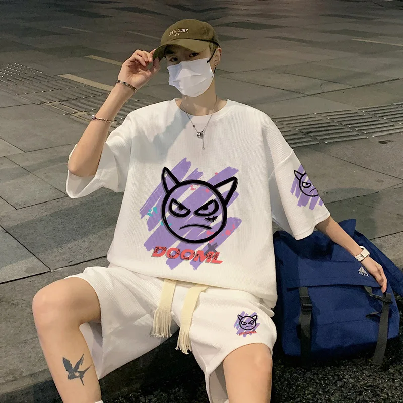 Summer Men Short Sets Streetwear Little Monster Graphic T-Shirts Shorts Sets Fashion Luxury Mens Tees Suits Oversized Tracksuits
Summer Men Short Sets Streetwear Little Monster Graphic T-Shirts Shorts Sets Fashion Luxury Mens Tees Suits Oversized Tracksuits