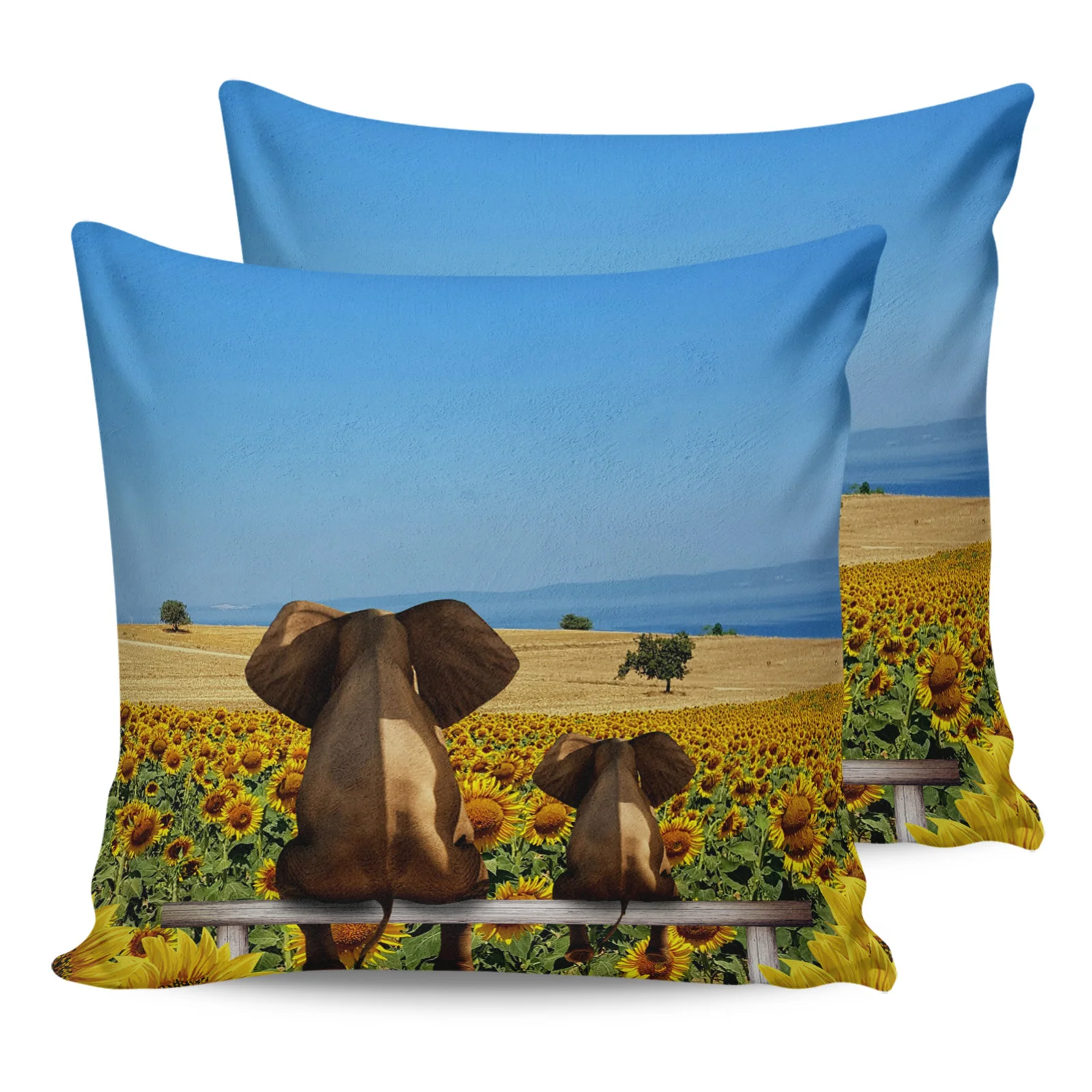 Elephant Sunflower Sky Pillowcase Two Piece Set Home Sofa Decor Cushion Cover Pillowcase Bed Pillow Cover Printed Pattern
Elephant Sunflower Sky Pillowcase Two Piece Set Home Sofa Decor Cushion Cover Pillowcase Bed Pillow Cover Printed Pattern