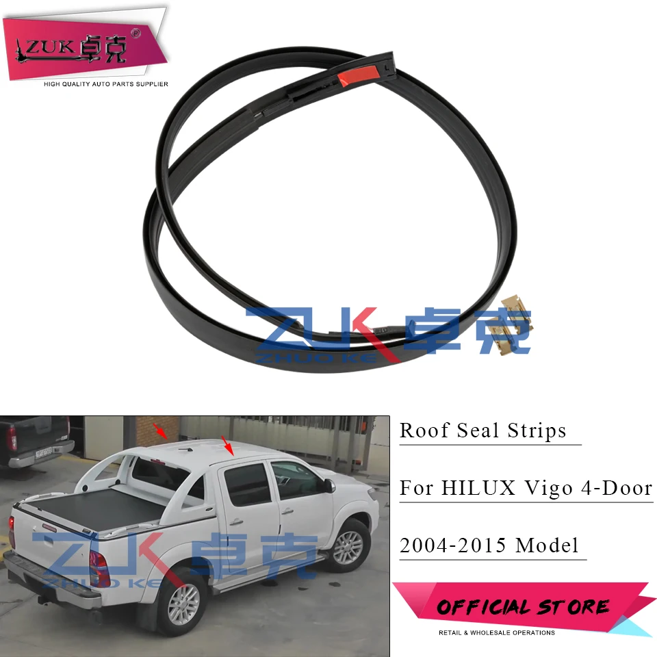 ZUK Car Roof Drip Finish Moulding Rubber Seal Strip For TOYOTA HILUX VIGO 4-Door 2004 2005 2006 2007 2008-2015 With Free Clips
ZUK Car Roof Drip Finish Moulding Rubber Seal Strip For TOYOTA HILUX VIGO 4-Door 2004 2005 2006 2007 2008-2015 With Free Clips