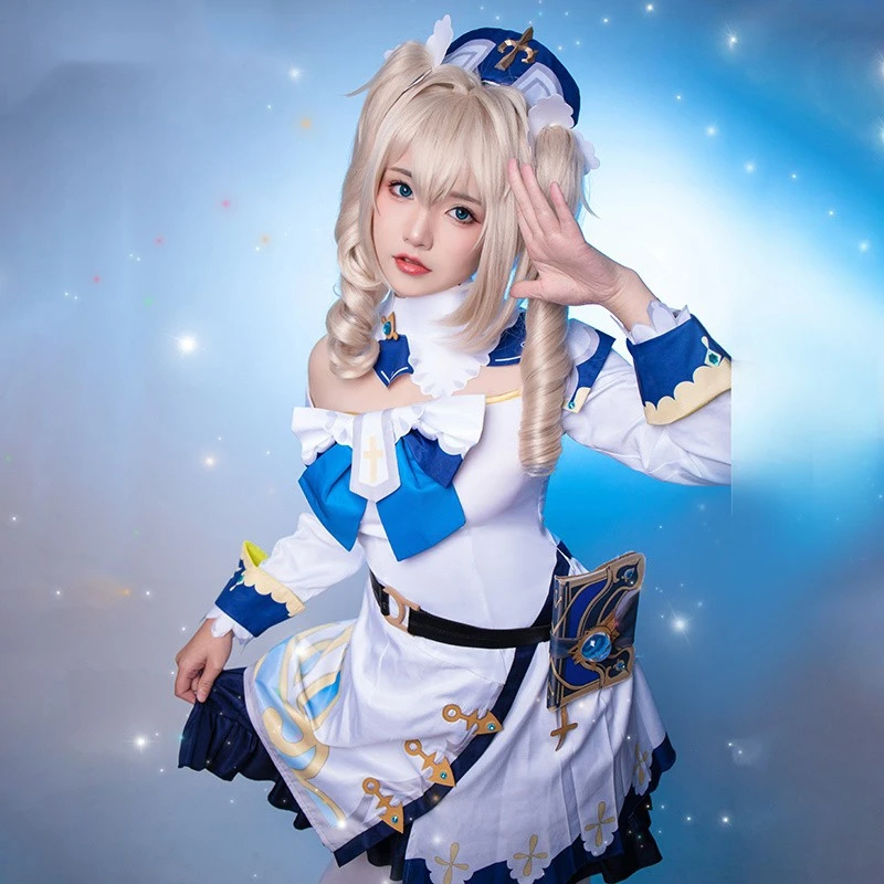 COS Store Anime Game Genshin Impact Barbara Ceremonial Dress Halloween Carnival Role CosPlay Costume Complete Set
COS Store Anime Game Genshin Impact Barbara Ceremonial Dress Halloween Carnival Role CosPlay Costume Complete Set