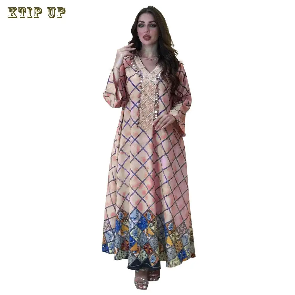 Muslim Long Sleeve Flower Print Women Dress Ethnic Floral Print Belt Women Skirt Maxi Kaftan Robe Women's Dress Woman Dresses
Muslim Long Sleeve Flower Print Women Dress Ethnic Floral Print Belt Women Skirt Maxi Kaftan Robe Women's Dress Woman Dresses