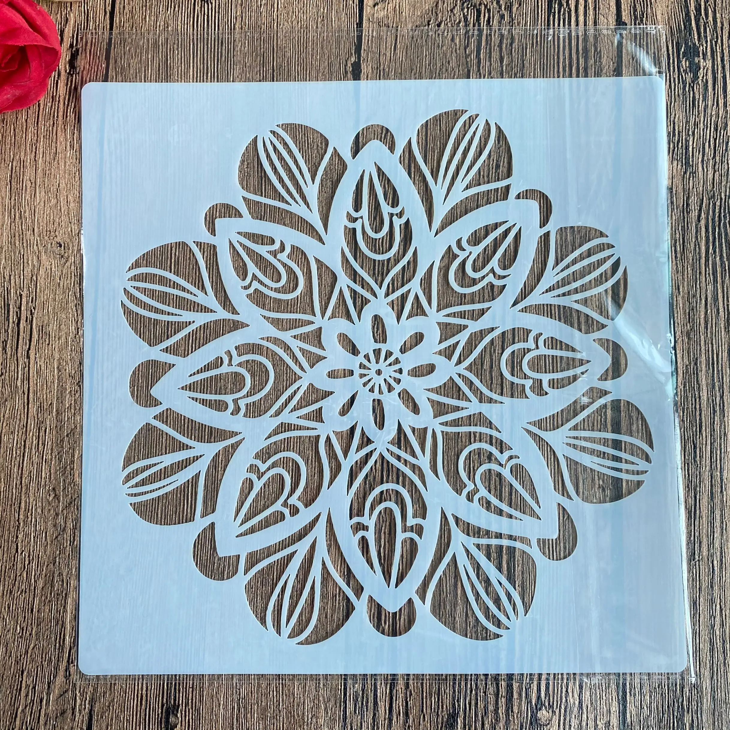 20 *20 cm DIY mandala mold for painting stencils stamped photo album embossed paper card on wood, fabric, wall cookie stencil
20 *20 cm DIY mandala mold for painting stencils stamped photo album embossed paper card on wood, fabric, wall cookie stencil