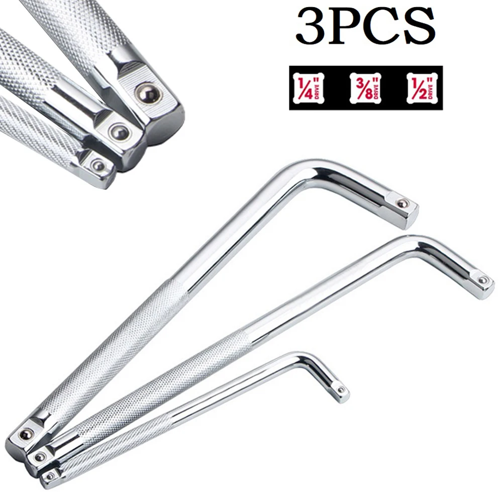 3pcs L Type Bent Bar Socket Wrench 1/2 1/4 3/8 With Anti-stripping Spring Anti Slip Mirror Treatment Hand Tools
3pcs L Type Bent Bar Socket Wrench 1/2 1/4 3/8 With Anti-stripping Spring Anti Slip Mirror Treatment Hand Tools