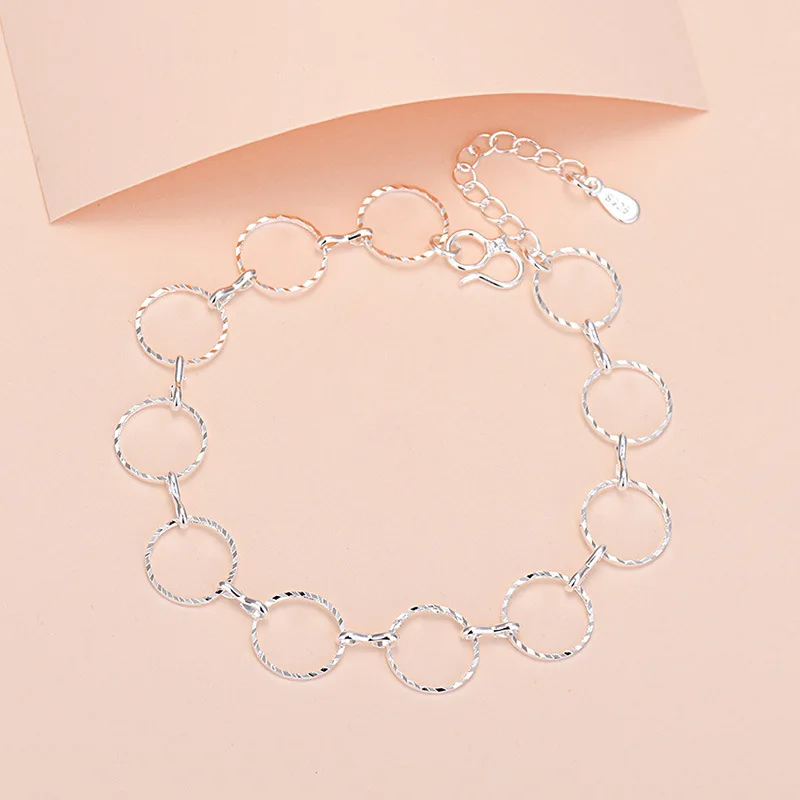 Round Circle Ring Bracelets For Womens 925 Stamp Fashion Wedding Party Luxury Jewelry Free Shipping
Round Circle Ring Bracelets For Womens 925 Stamp Fashion Wedding Party Luxury Jewelry Free Shipping