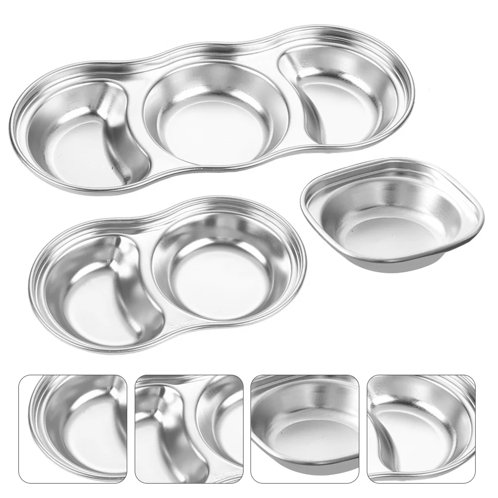 Sauce Dish Bowls Dipping Bowl Dishes Serving Stainless Soy Dip Appetizer Seasoning Condiment Sushi Plate Small Plates Divided
Sauce Dish Bowls Dipping Bowl Dishes Serving Stainless Soy Dip Appetizer Seasoning Condiment Sushi Plate Small Plates Divided