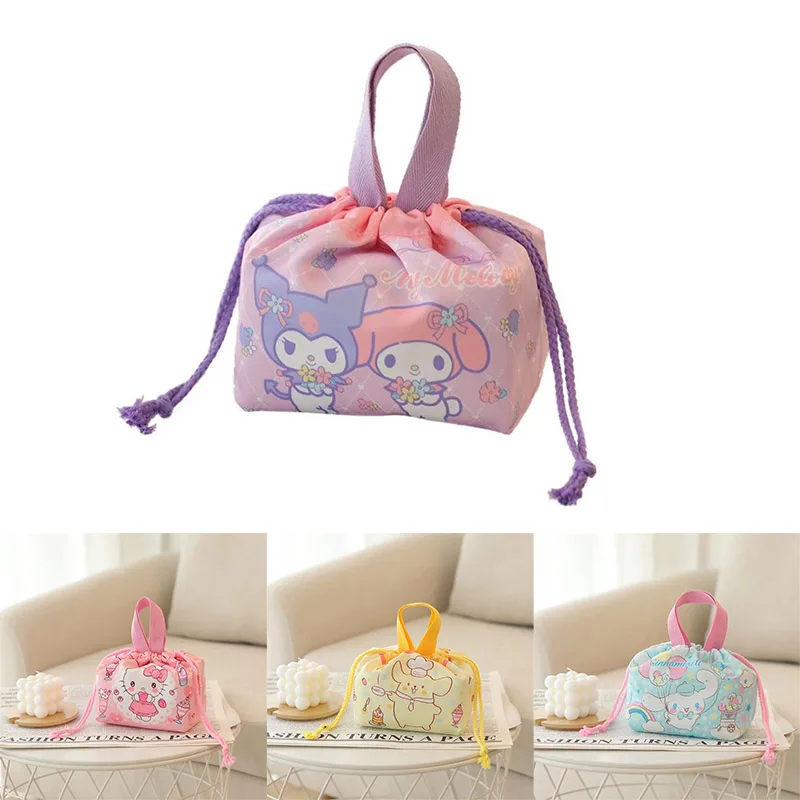 Kawaii Sanrio Hellokitty Kuromi сумка для ланча Cinnamoroll вместительная сумка портативное хранение шнурок карманная косметичка подарок
Kawaii Sanrio Hellokitty Kuromi сумка для ланча Cinnamoroll вместительная сумка портативное хранение шнурок карманная косметичка подарок