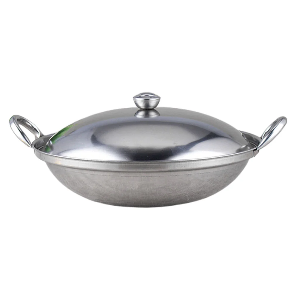 Nonstick Skillet Pan Shabu Hot Pot Lid Spanish Stainless Steel Saucepan Wok Saute Chinese Round Bottom
Nonstick Skillet Pan Shabu Hot Pot Lid Spanish Stainless Steel Saucepan Wok Saute Chinese Round Bottom