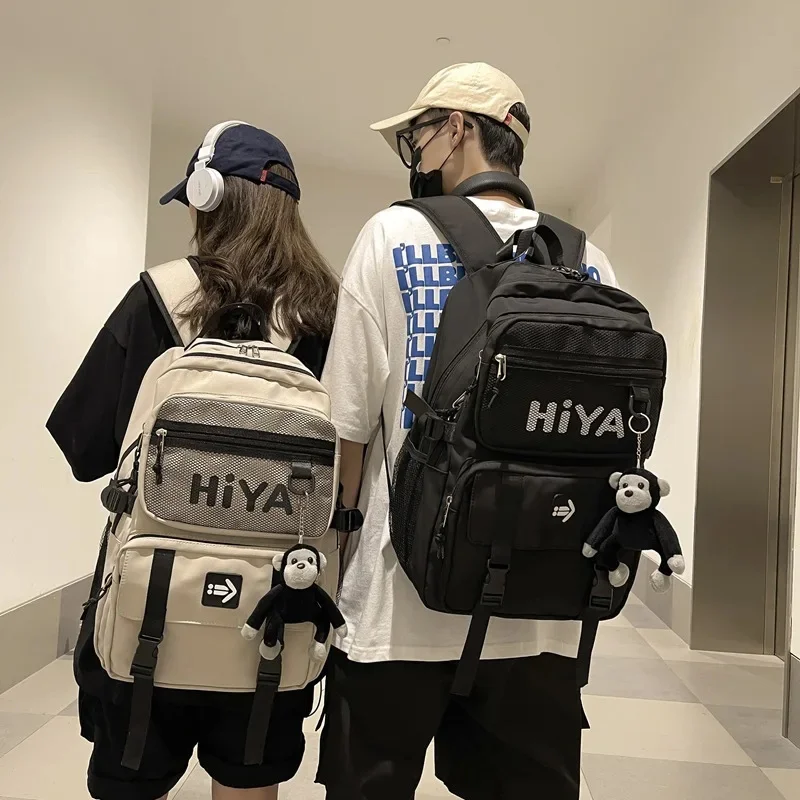 

Лидер продаж 2022, Модный японский и корейский рюкзак для школы и колледжа, милый школьный ранец для девочек и мальчиков, вместительный дорожный рюкзак для компьютера