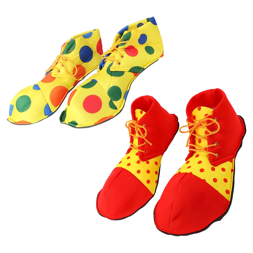 2 Pairs Clown Costume Shoes Performance Clown Shoes Halloween Clown Cosplay Props 
2 Pairs Clown Costume Shoes Performance Clown Shoes Halloween Clown Cosplay Props